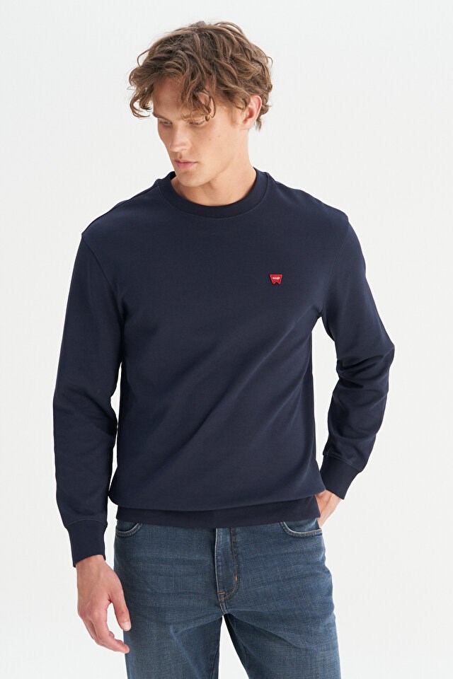 Wrangler Erkek Patch Logo Sweatshirt GW2520255410