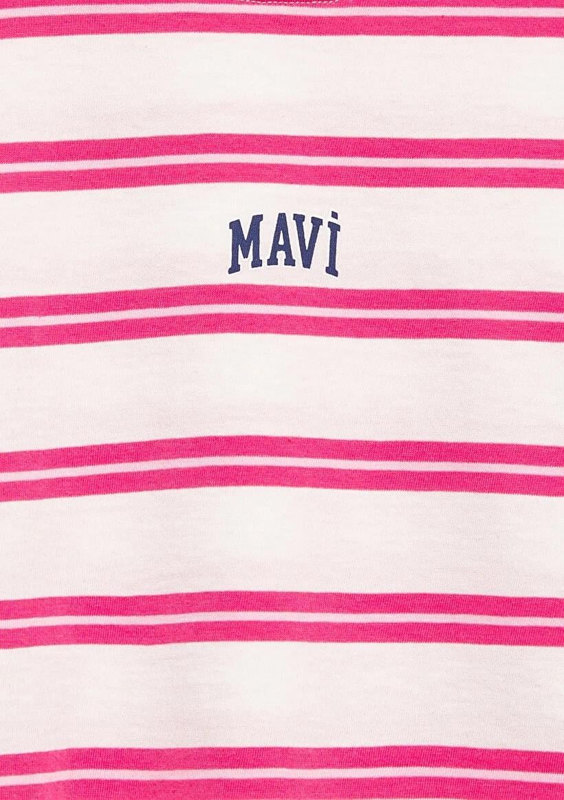 Mavi Logo Baskılı Çocuk T-shirt-7610387-91358