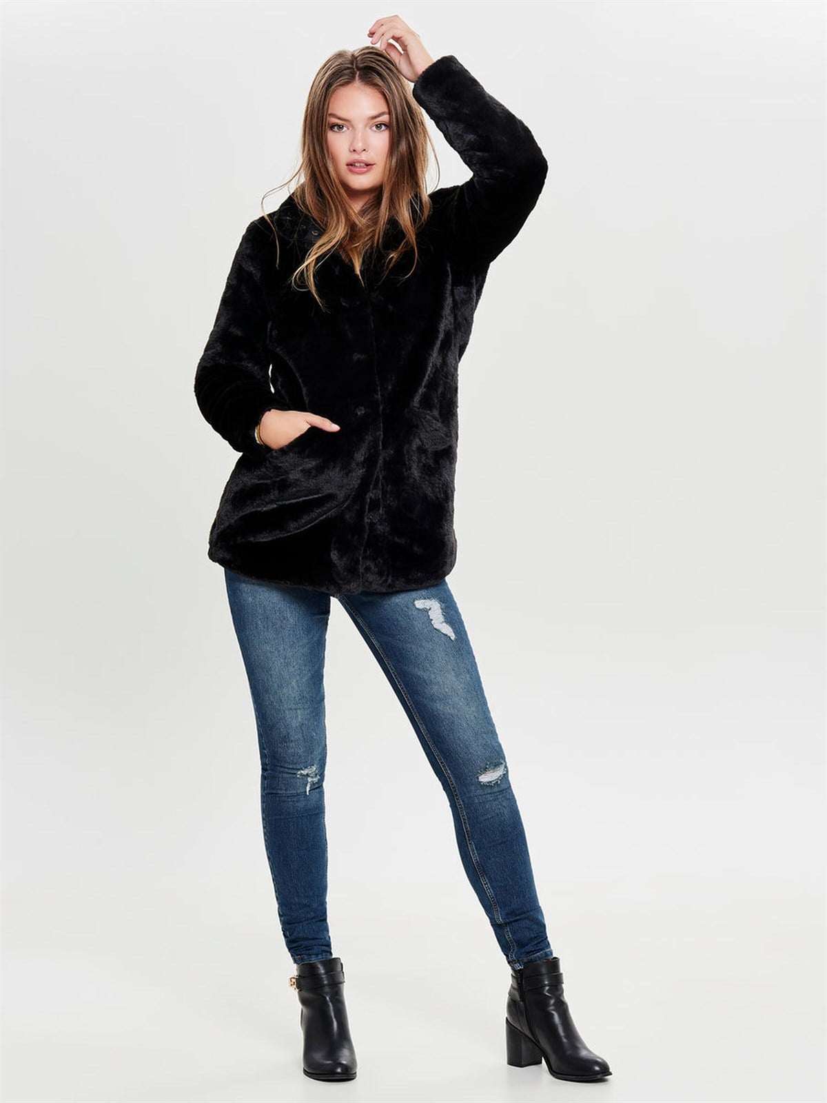 Only Onlvida Faux Fur Kadın Mont 15164600