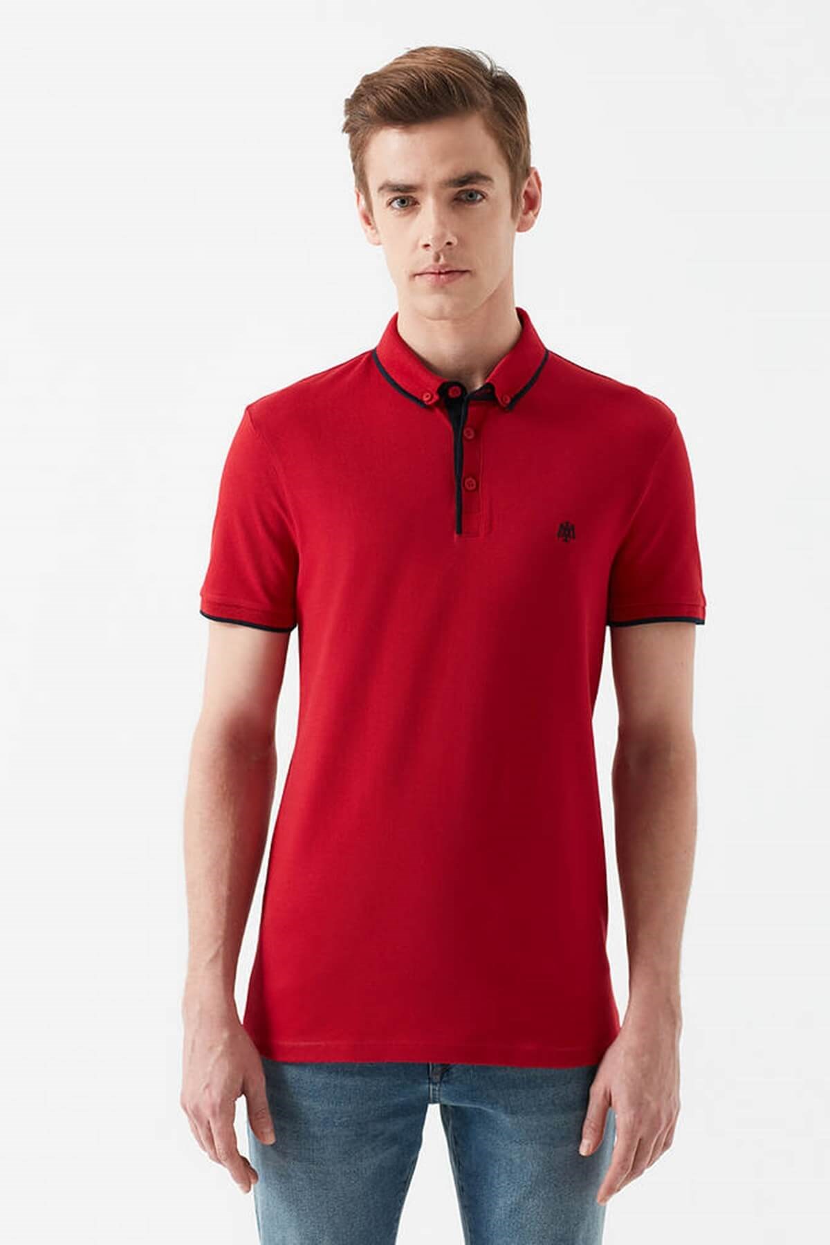 Mavi Polo Erkek Tişört Kırmızı 062373-28441