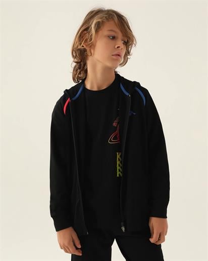 Kappa Tam Fermuarlı Kapşonlü Erkek Çocuk  Sweatshirt 371X32W