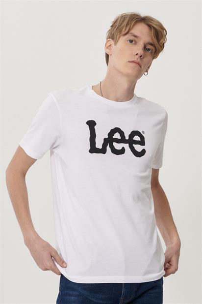 Lee Lightweight SS Wobbly Logo Crew Neck Bisiklet Yaka T-shirt L65QAI12