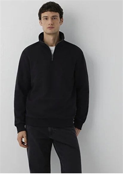 Mavi Yarım Fermuarlı   Erkek Sweatshirt 0S20027-900