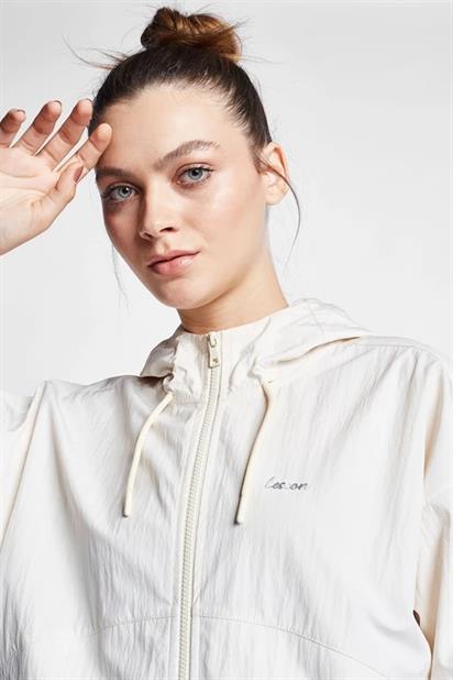 Lescon 24B-2122 Fermuarlı Kadın Kapşonlu Sweatshirt