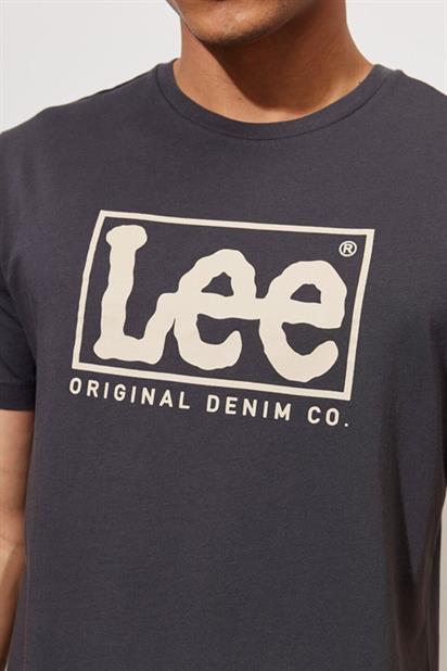 Lee Lightweight SS XM Wobbly Logo Crew Neck Bisiklet Yaka T-shirt L68TYSON