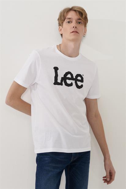 Lee Lightweight SS Wobbly Logo Crew Neck Bisiklet Yaka T-shirt L65QAI12