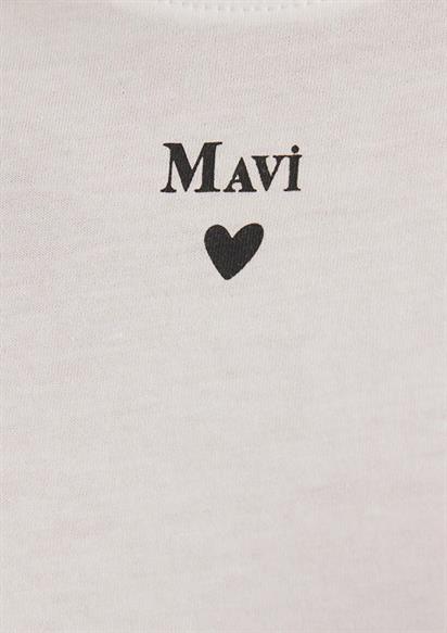 Mavi Baskılı Kırık Beyaz Kadın T-Shirt 1601185-33389