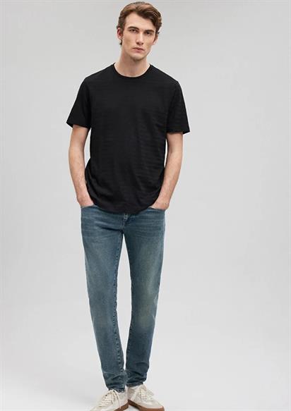 Mavi Siyah Erkek Tişört