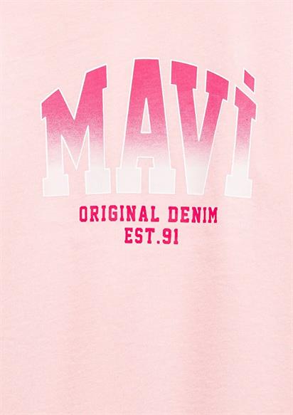 Mavi Logo Baskılı Çocuk T-shirt-7610386-71007