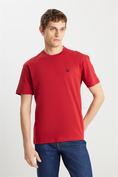 Wrangler Small Logo Bisiklet Yaka T-shirt W7NM203877600