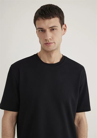 Mavi Kısa Kol  Siyah Erkek T-Shirt 0612731-900