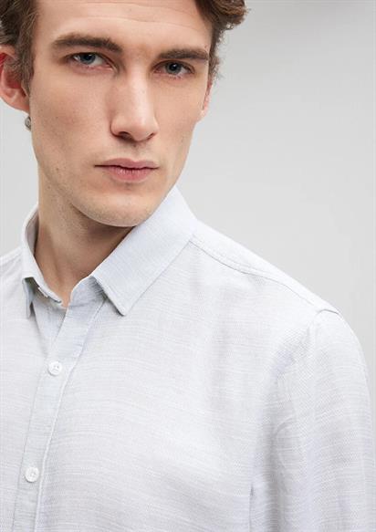 Mavi Uzun Kol Küf Yeşili Gömlek