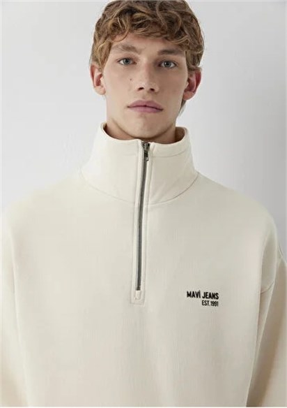 Mavi Mavi Jeans Half Zıp Erkek Sweatshirt 0S10678-70072