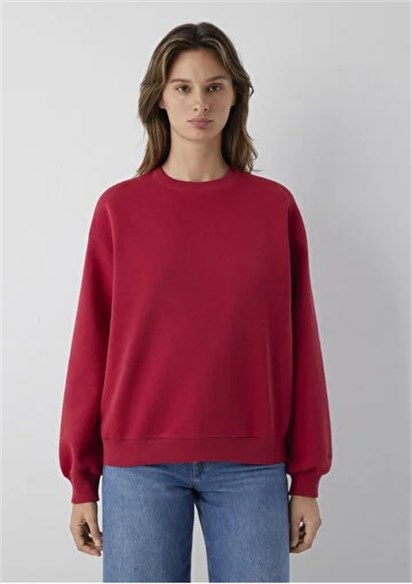 Mavi Bisiklet Yaka Basic Kadın Sweatshirt-1610198-70391