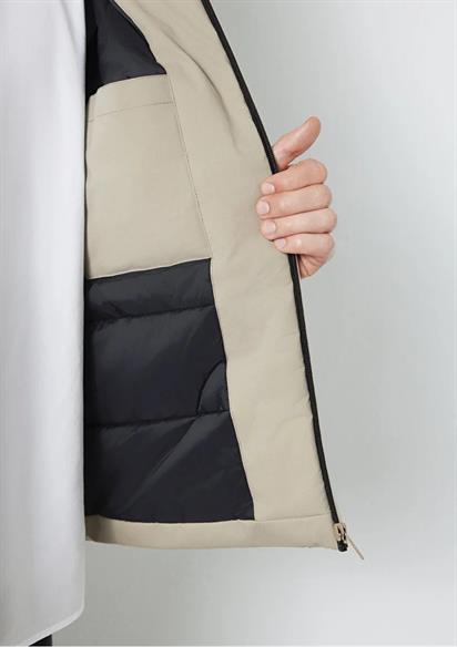 Mavi Kapüşonlu  Kum Erkek Mont