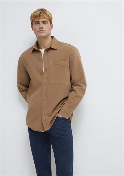 Mavi Cepli  TigerS Eye Erkek Gömlek