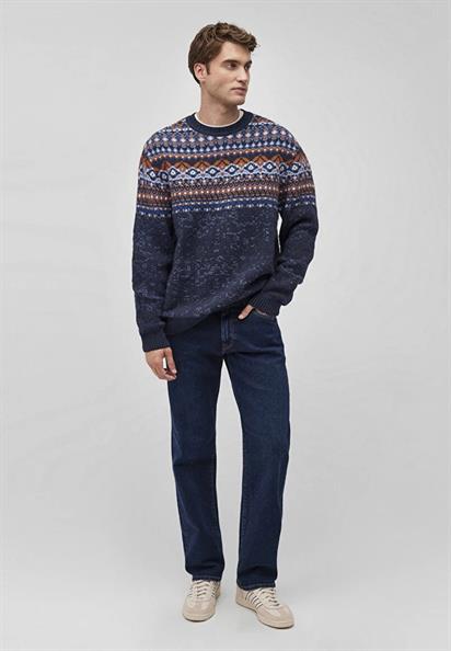 Mavi Erkek Jakarlı Lacivert Kazak 0710202-70490