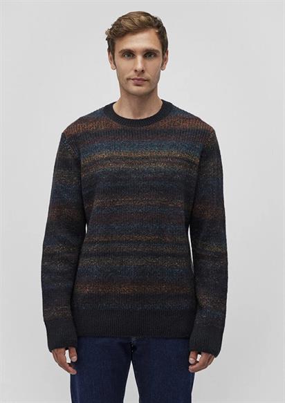 Mavi Çizgili Erkek Kazak