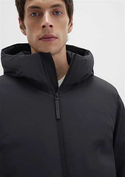 Mavi Kapüşonlu  Jet Siyah Erkek Mont 0110617-71379