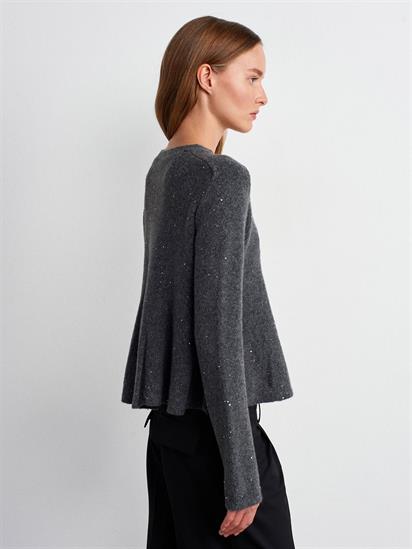 Dilvin Peplum Parıltılı Triko Kadın Kazak