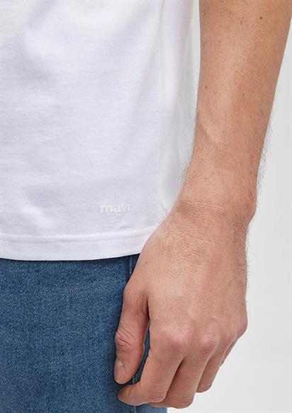 Mavi V Yaka T-shirt 065586-620