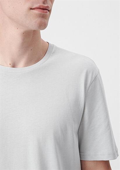 Mavi Basıc Bisiklet Yaka  Açık Gri Erkek T-Shirt 0610251-70075