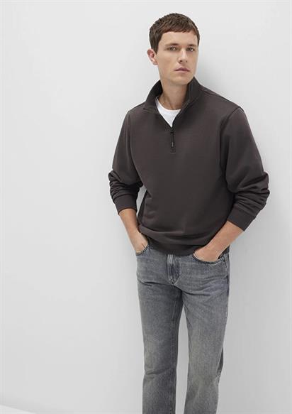Mavi Yarım Fermuarlı  After Dark Erkek Sweatshirt 0S10278-70219