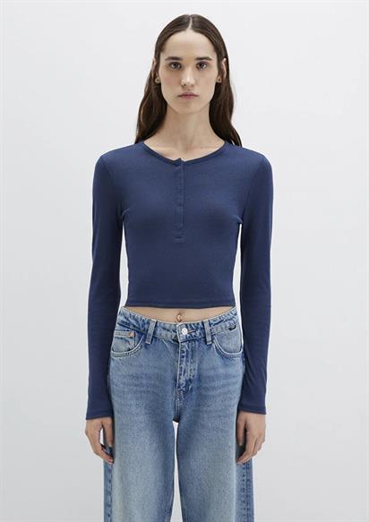 Mavi İndigo Mavi Kadın Uzun Kol T-Shirt 1613403-70487