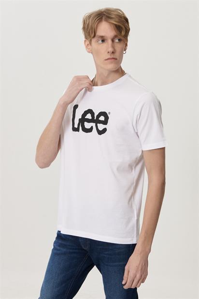 Lee Lightweight SS Wobbly Logo Crew Neck Bisiklet Yaka T-shirt L65QAI12