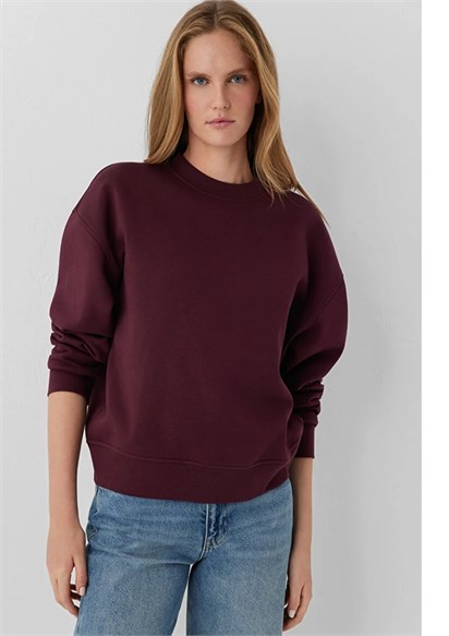 Mavi Yuvarlak Yaka Basıc  Kadın Sweatshirt 1S10576-70422