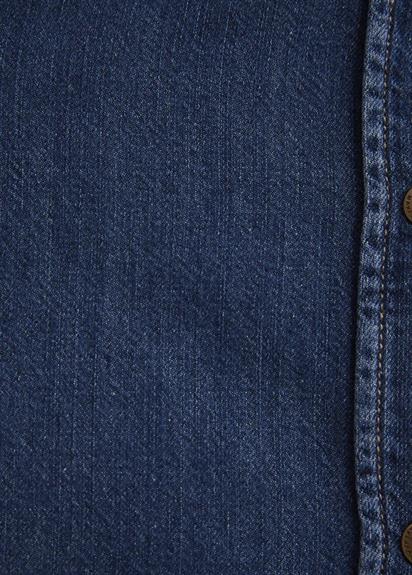 Mavi Angela Dark Blue Classic Kadın Jean Gömlek 1210819-89252