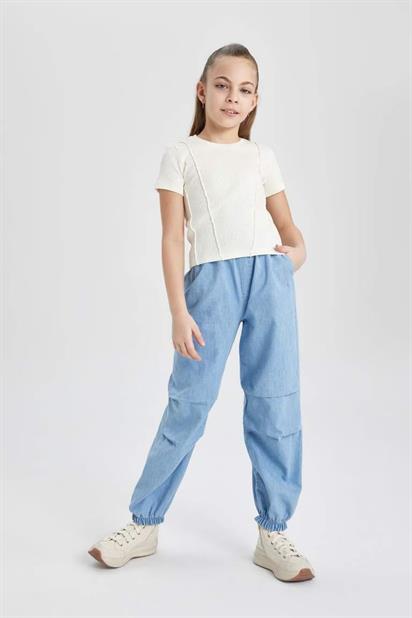 Defacto Kız Çocuk Lt.Blue Pantolon A6234A8