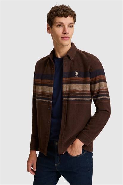 U.S Polo ASSN Erkek Dokuma Gömlek PU-13851