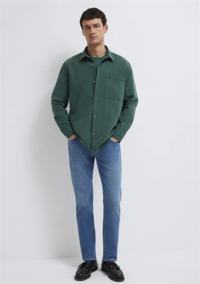 Mavi Cepli  Bistro Green Erkek Gömlek