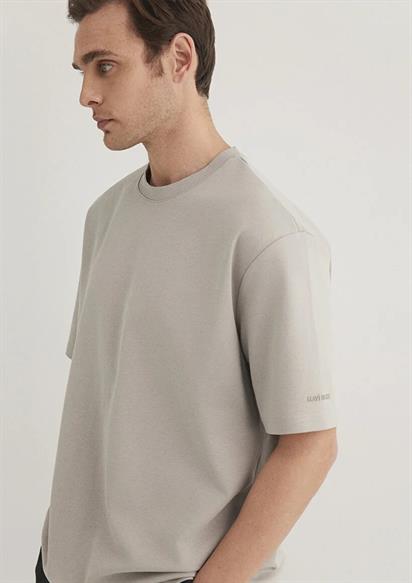 Mavi Kısa Kol  Pus Gri Erkek T-Shirt 0612518-70100