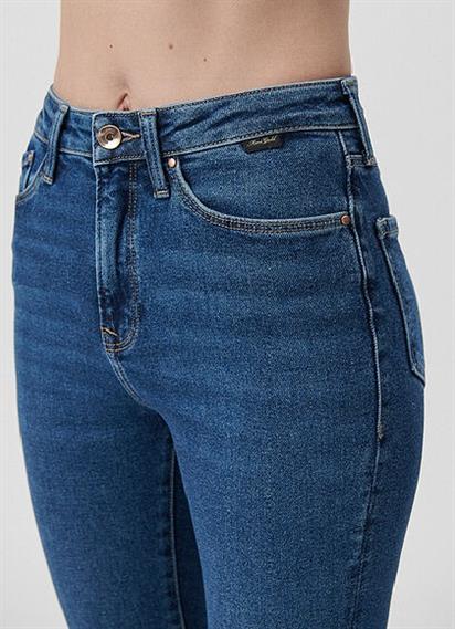 Mavi Serenay Dark Gold Shape Kadın Pantolon 100980-33687