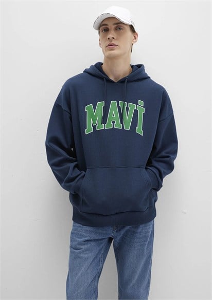 Mavi Logo Baskılı Erkek  Sweatshirt  067149-29743
