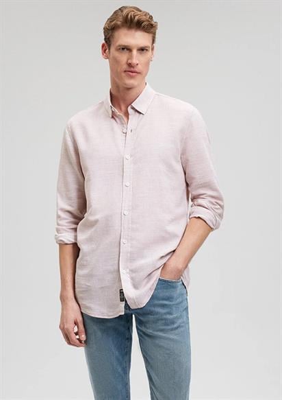 Mavi Uzun Kol Mocha Mousse Erkek Gömlek