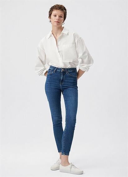 Mavi Serenay Dark Gold Shape Kadın Pantolon 100980-33687