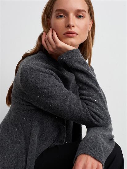 Dilvin Peplum Parıltılı Triko Kadın Kazak