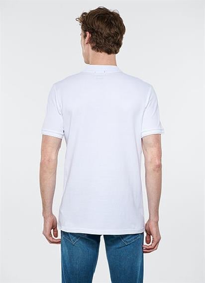 Mavi Polo Tişört Beyaz Erkek 064946-27879