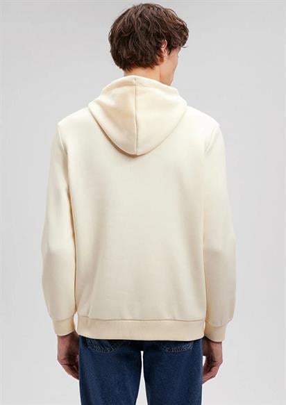 Mavi Logo Baskılı Bej Sweatshirt