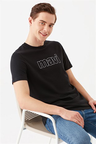 Mavi  Logo Siyah Erkek T-Shirt 065781-900