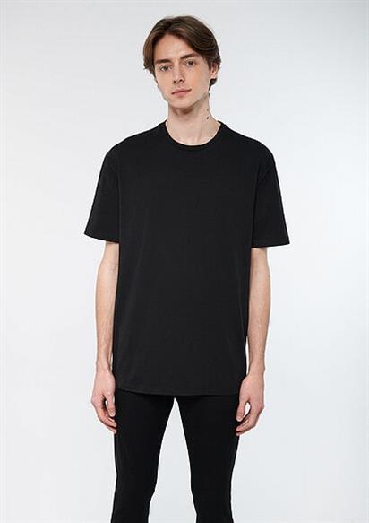 Mavi Bisiklet Yaka  Siyah Erkek T-Shirt 0610136-900