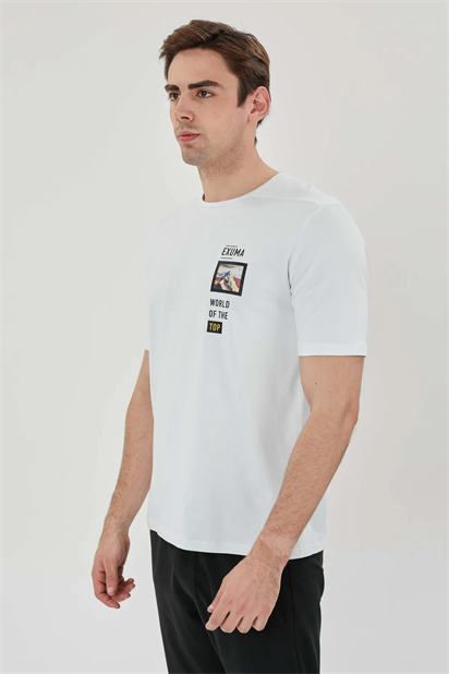 Exuma Baskılı Basing Unisex Tişört