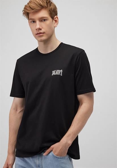 Mavi  Logo  Siyah erkek  T-Shirt 0611714-900