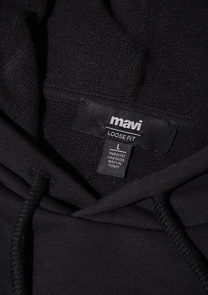Mavi Mavi Kapüşonlu  Siyah Erkek Sweatshirt 0S10395-900