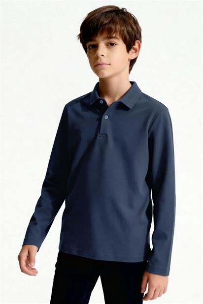 Tommy Life çocuk Polo Yaka Uzun Kol T-shirt