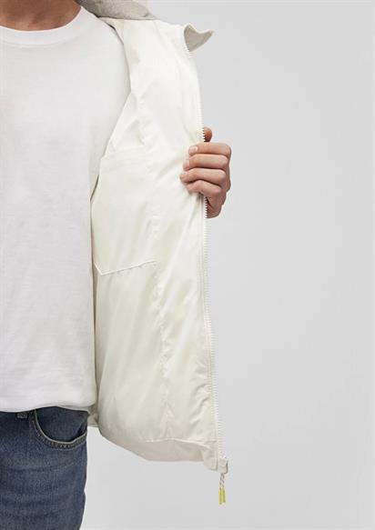 Mavi Kapişonlu Erkek Ceket