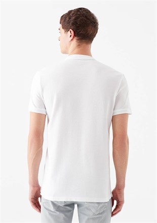 Mavi Polo Tişört Beyaz 063247-27879